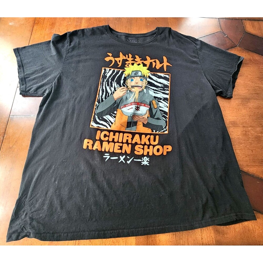 Naruto 2007 Shippuden Collection Ichiraku Ramen Shop Men's T-Shirt Size 3XL